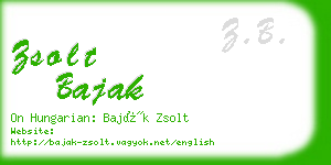 zsolt bajak business card